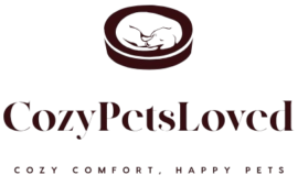 “CozyPetsLoved Logo - Affordable Cozy and Trusted Quality Pet Beds for Pets”